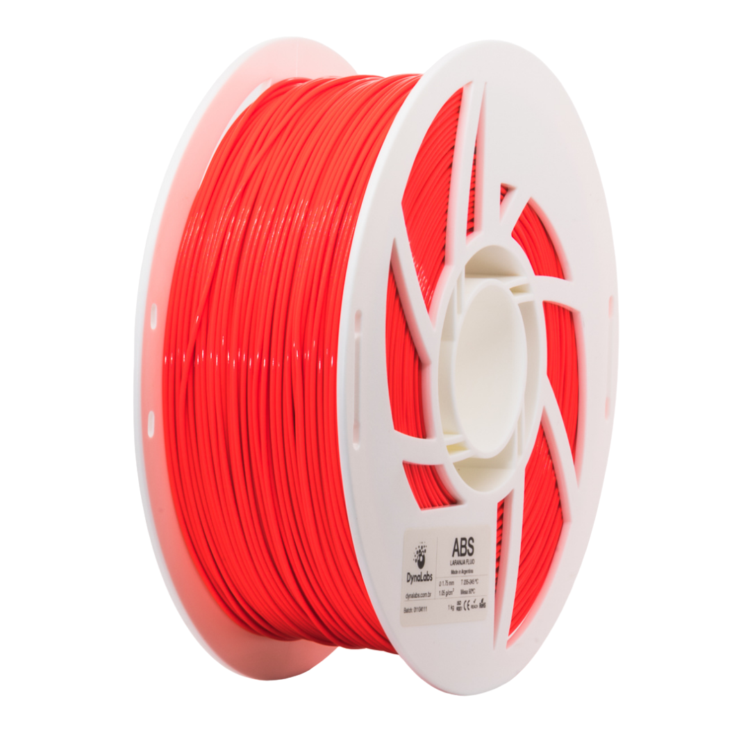 DYNALABS ABS FILAMENT FLUO ORANGE 1.75 MM X 1 KG / 2.2 LBS