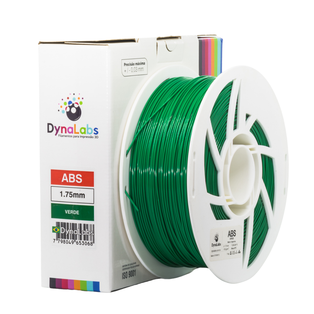 DYNALABS ABS FILAMENT GREEN 1.75 MM X 1 KG / 2.2 LBS