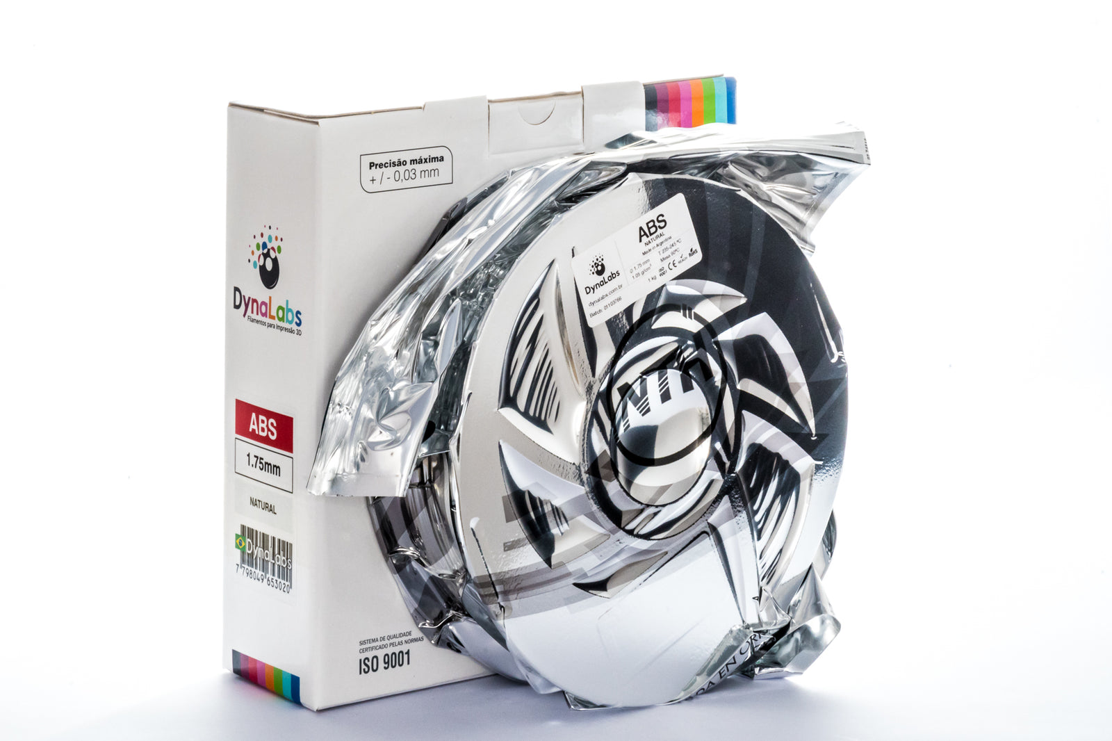 DYNALABS ABS FILAMENT NATURAL 1.75 MM X 1 KG / 2.2 LBS