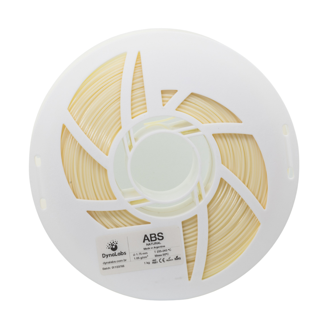 DYNALABS ABS FILAMENT NATURAL 1.75 MM X 1 KG / 2.2 LBS