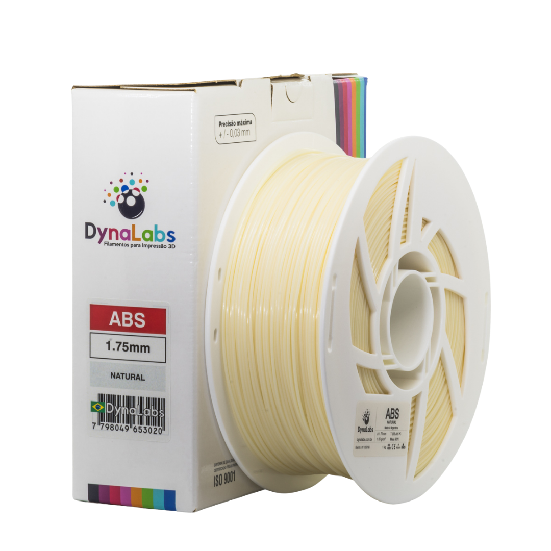 DYNALABS ABS FILAMENT NATURAL 1.75 MM X 1 KG / 2.2 LBS
