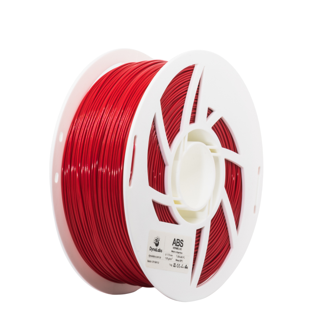 DYNALABS ABS FILAMENT RED 1.75 MM X 1 KG / 2.2 LBS