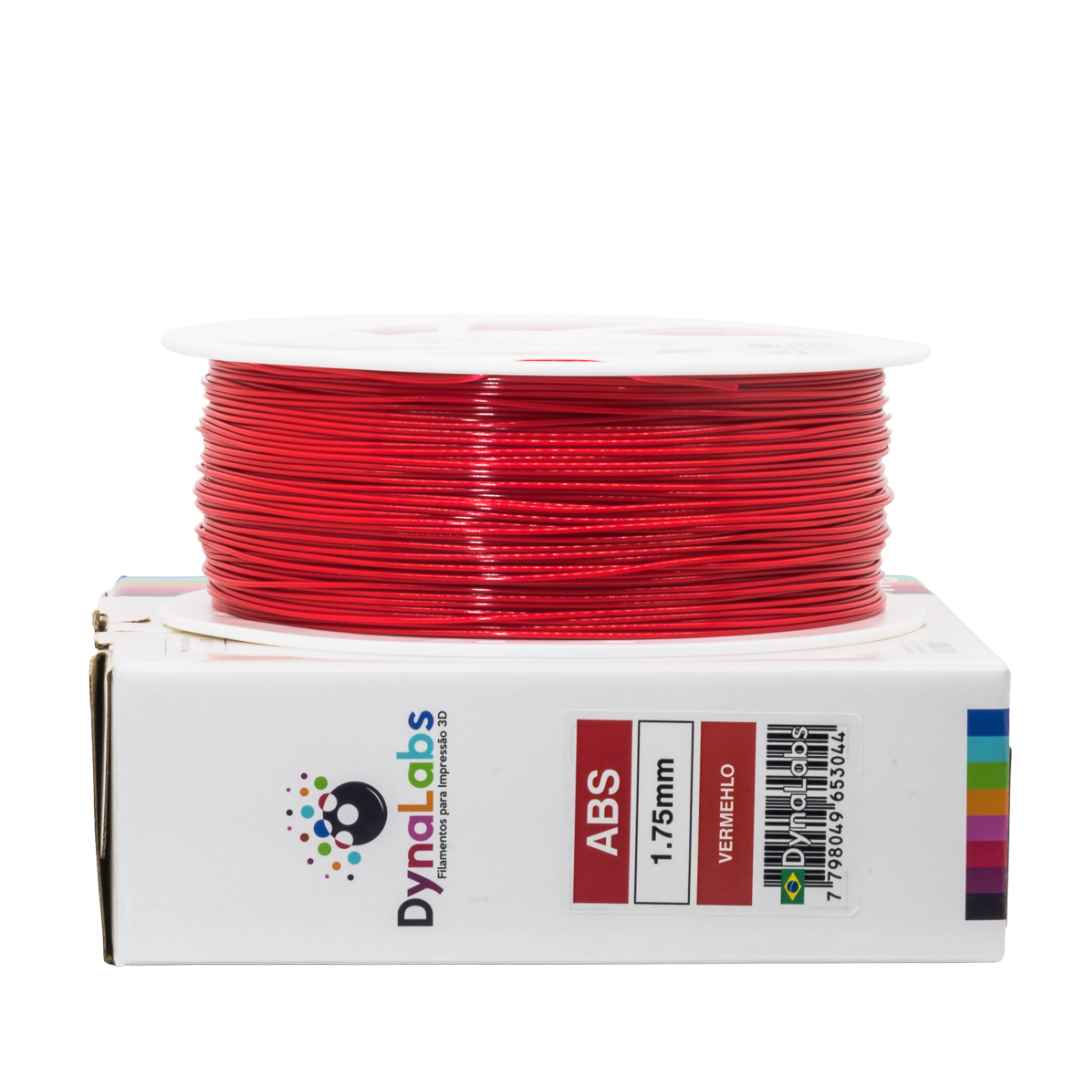 DYNALABS ABS FILAMENT RED 1.75 MM X 1 KG / 2.2 LBS