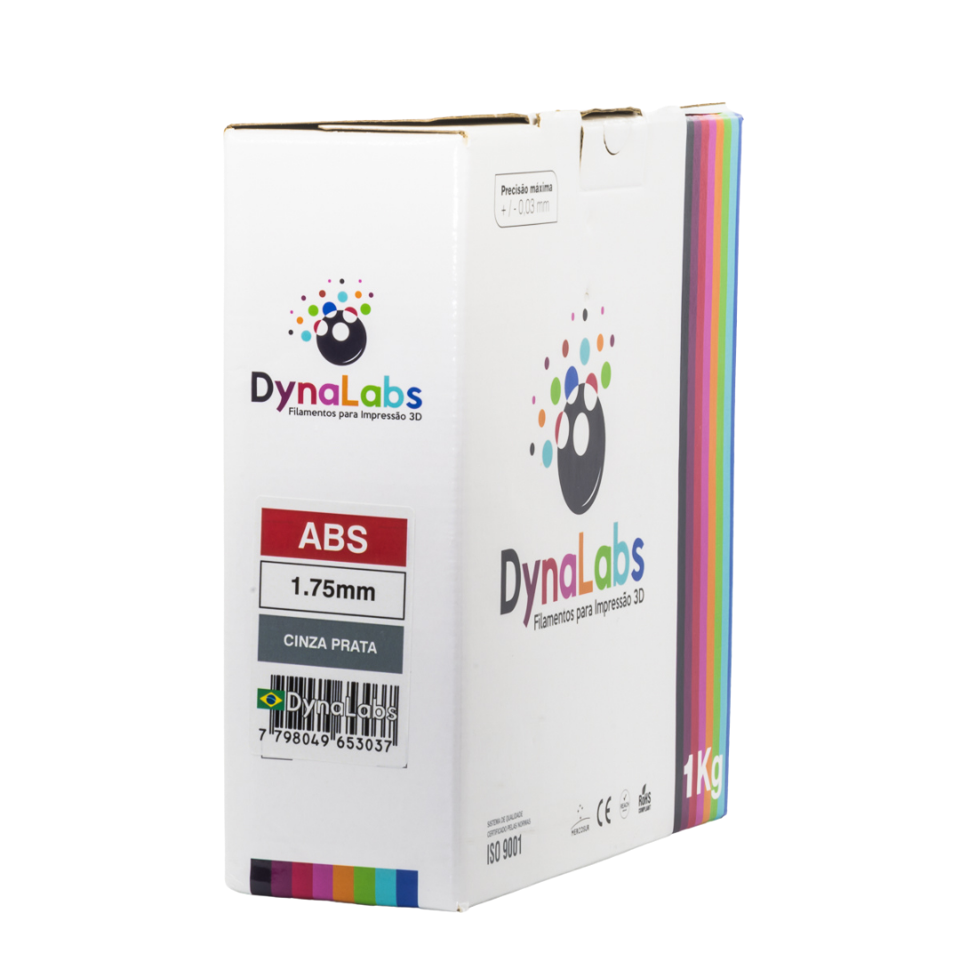 DYNALABS ABS FILAMENT SILVER GREY 1.75 MM X 1 KG / 2.2 LBS