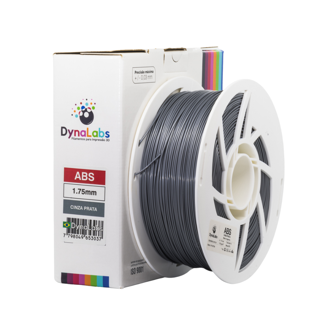 DYNALABS ABS FILAMENT SILVER GREY 1.75 MM X 1 KG / 2.2 LBS