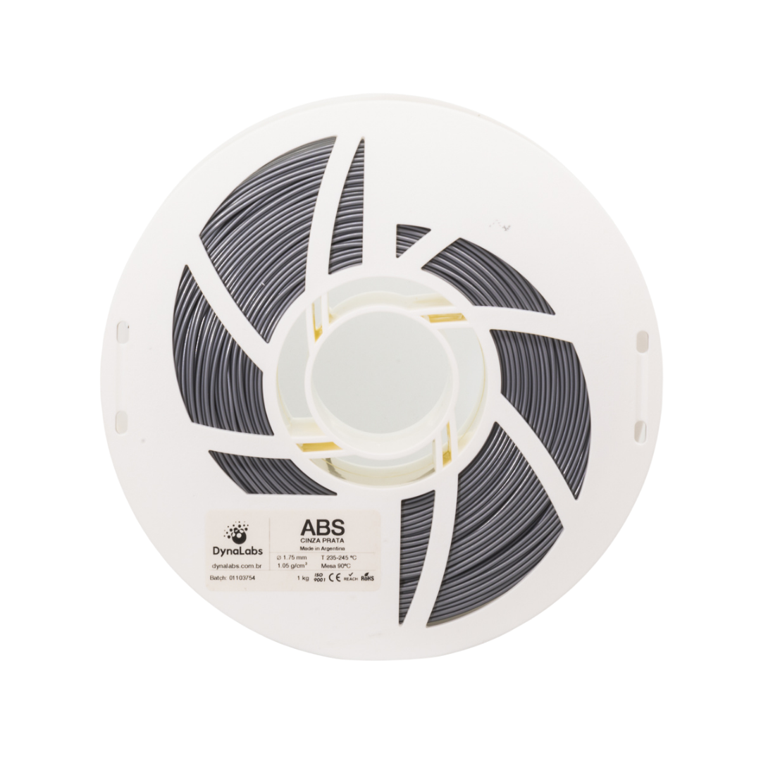 DYNALABS ABS FILAMENT SILVER GREY 1.75 MM X 1 KG / 2.2 LBS