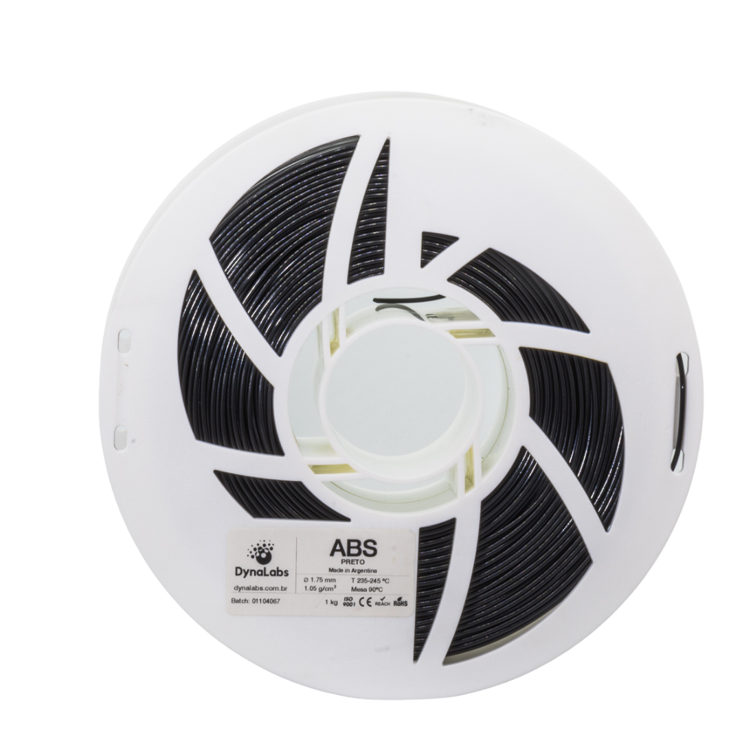 DYNALABS ABS FILAMENT BLACK 1.75 MM X 1 KG / 2.2 LBS