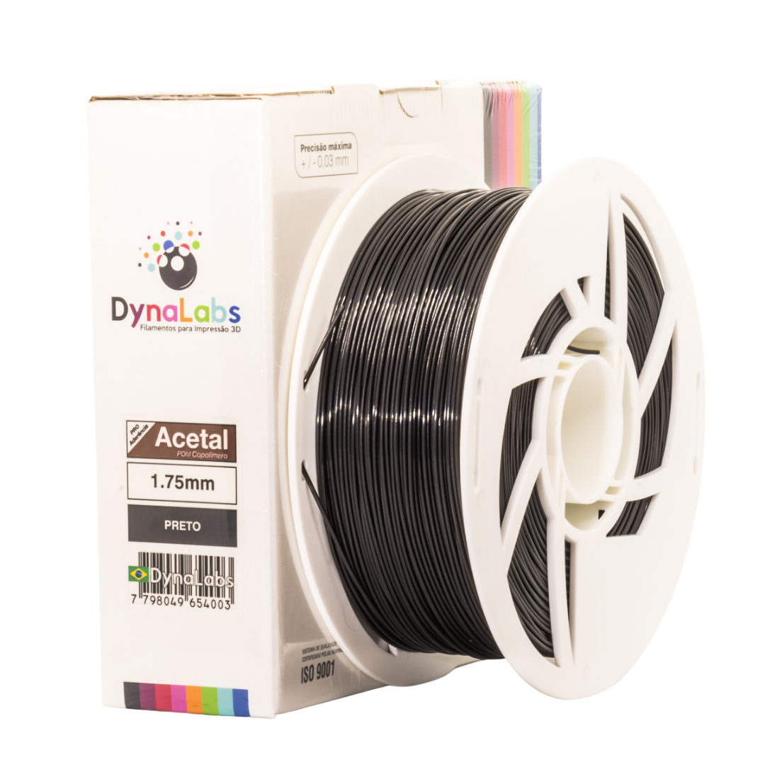 DYNALABS ACETAL-POM FILAMENT BLACK 1.75 MM X 1 KG / 2.2 LBS