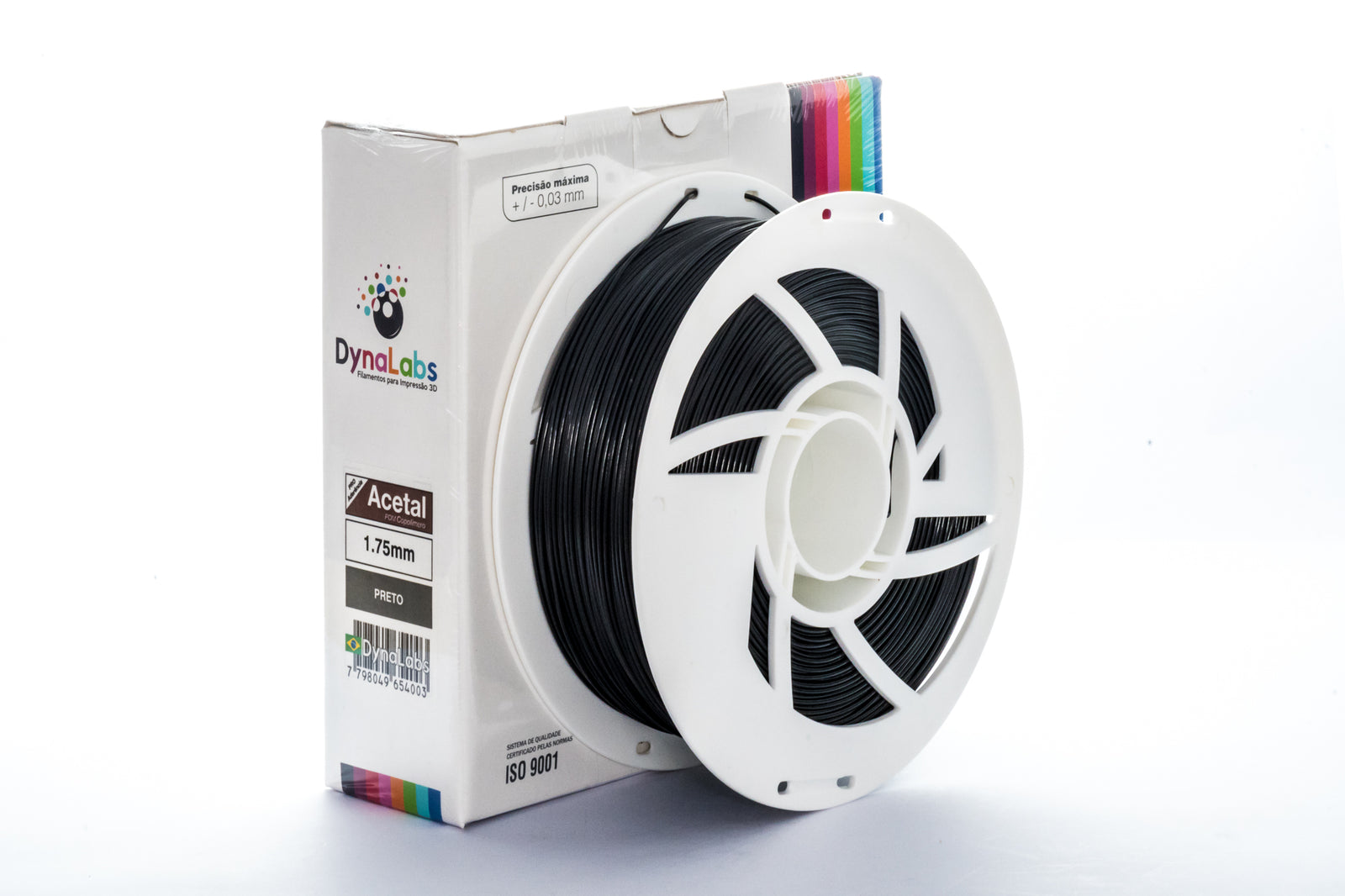 DYNALABS ACETAL-POM FILAMENT BLACK 1.75 MM X 1 KG / 2.2 LBS