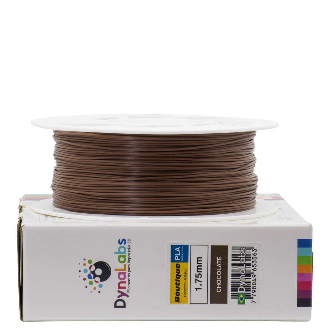 DYNALABS PLA BOUTIQUE FILAMENT CHOCOLATE 1.75 MM X 1 KG / 2.2 LBS