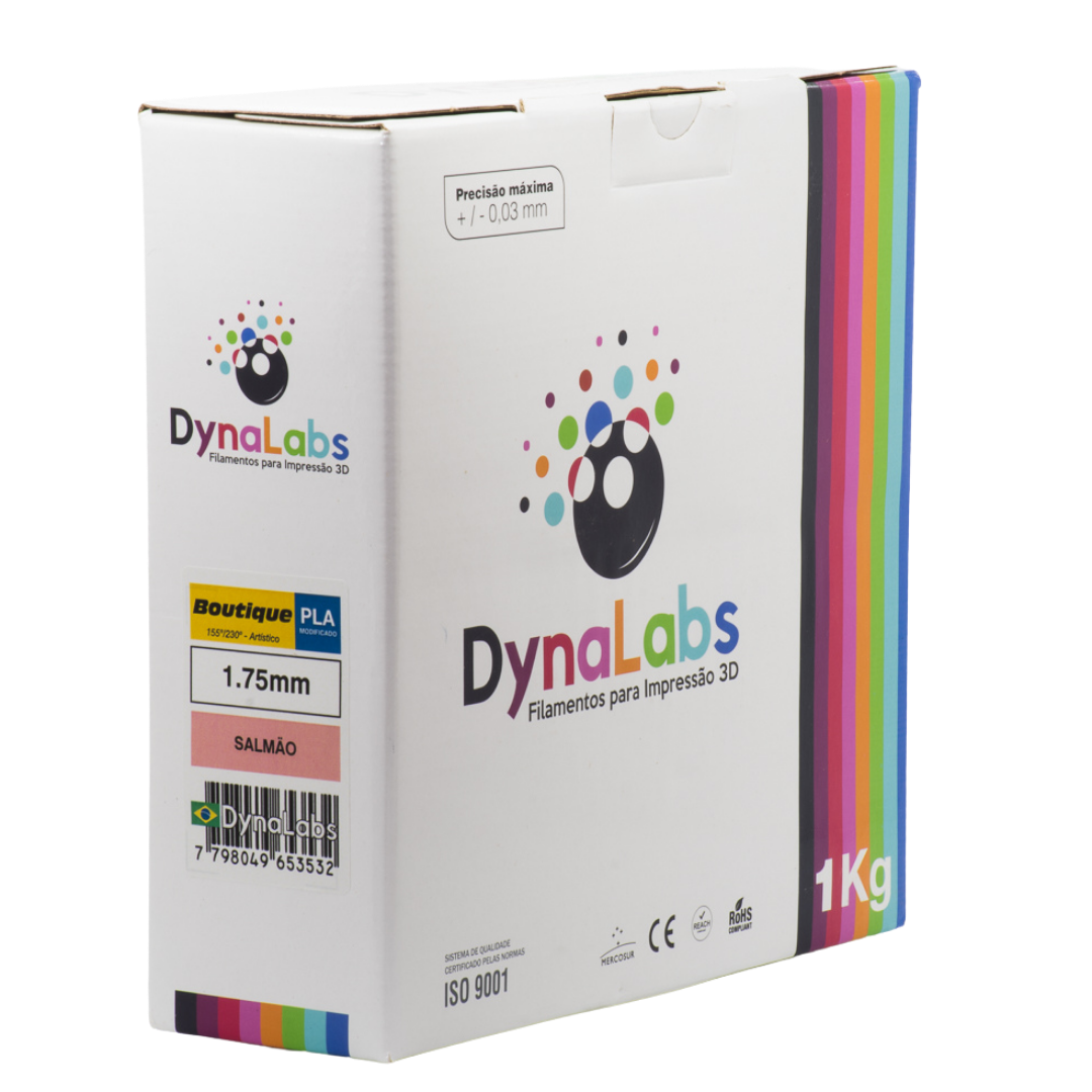 DYNALABS PLA BOUTIQUE FILAMENT SALMON 1.75 MM X 1 KG / 2.2 LBS