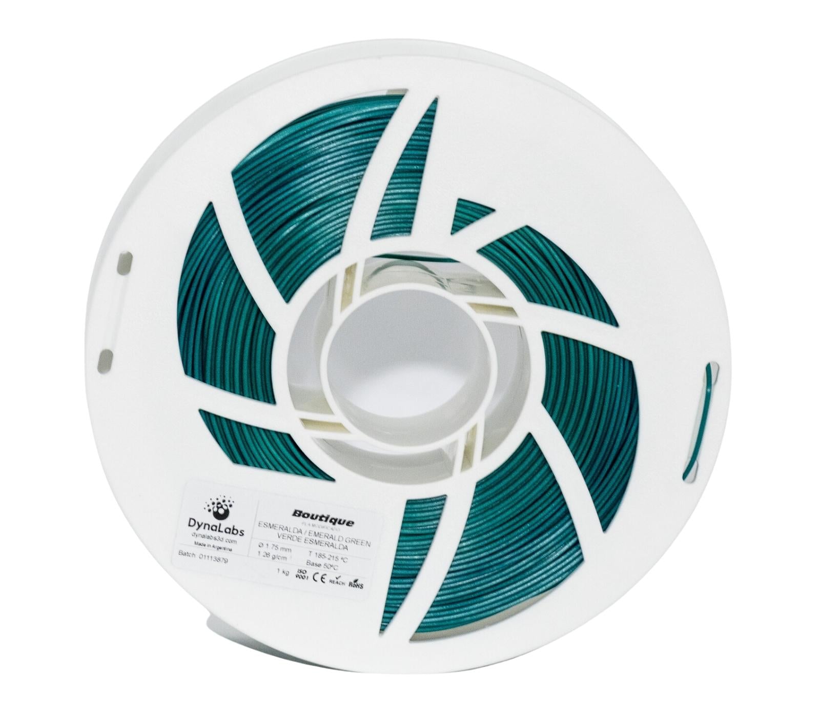 DYNALABS PLA BOUTIQUE FILAMENT EMERALD 1.75 MM X 1 KG / 2.2 LBS