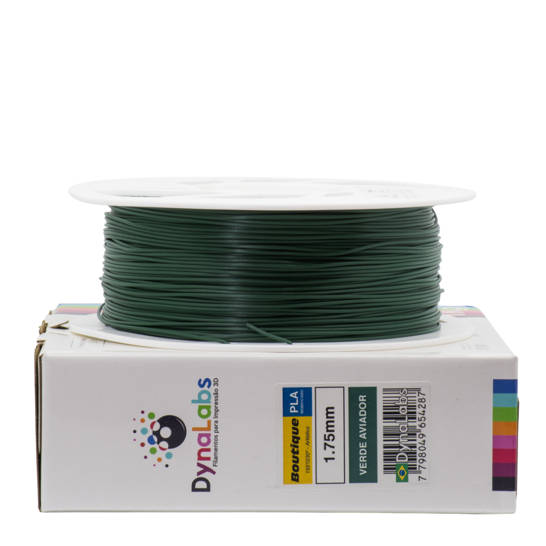 DYNALABS PLA BOUTIQUE FILAMENT AVIATOR GREEN 1.75 MM X 1 KG / 2.2 LBS