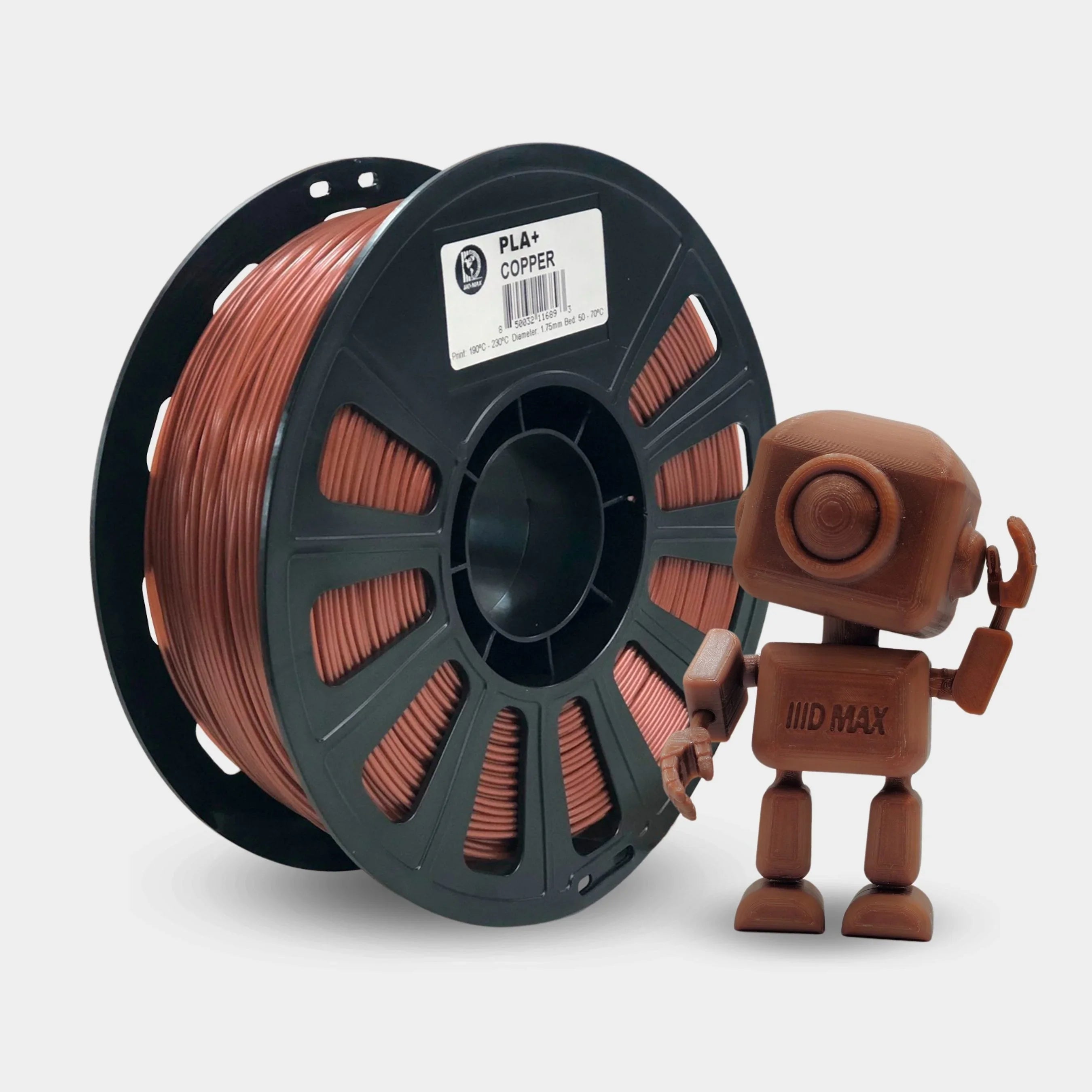 IIID Max Classic PLA+ Filament 1.75mm 1kg – Copper