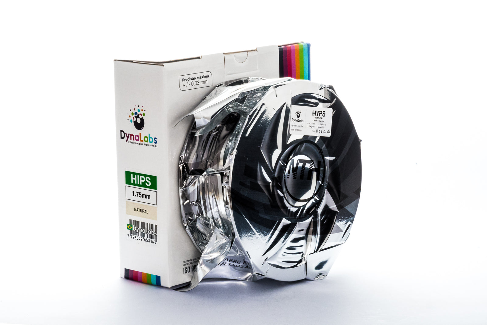 DYNALABS HIPS FILAMENT NATURAL 1.75 MM X 1 KG / 2.2 LBS