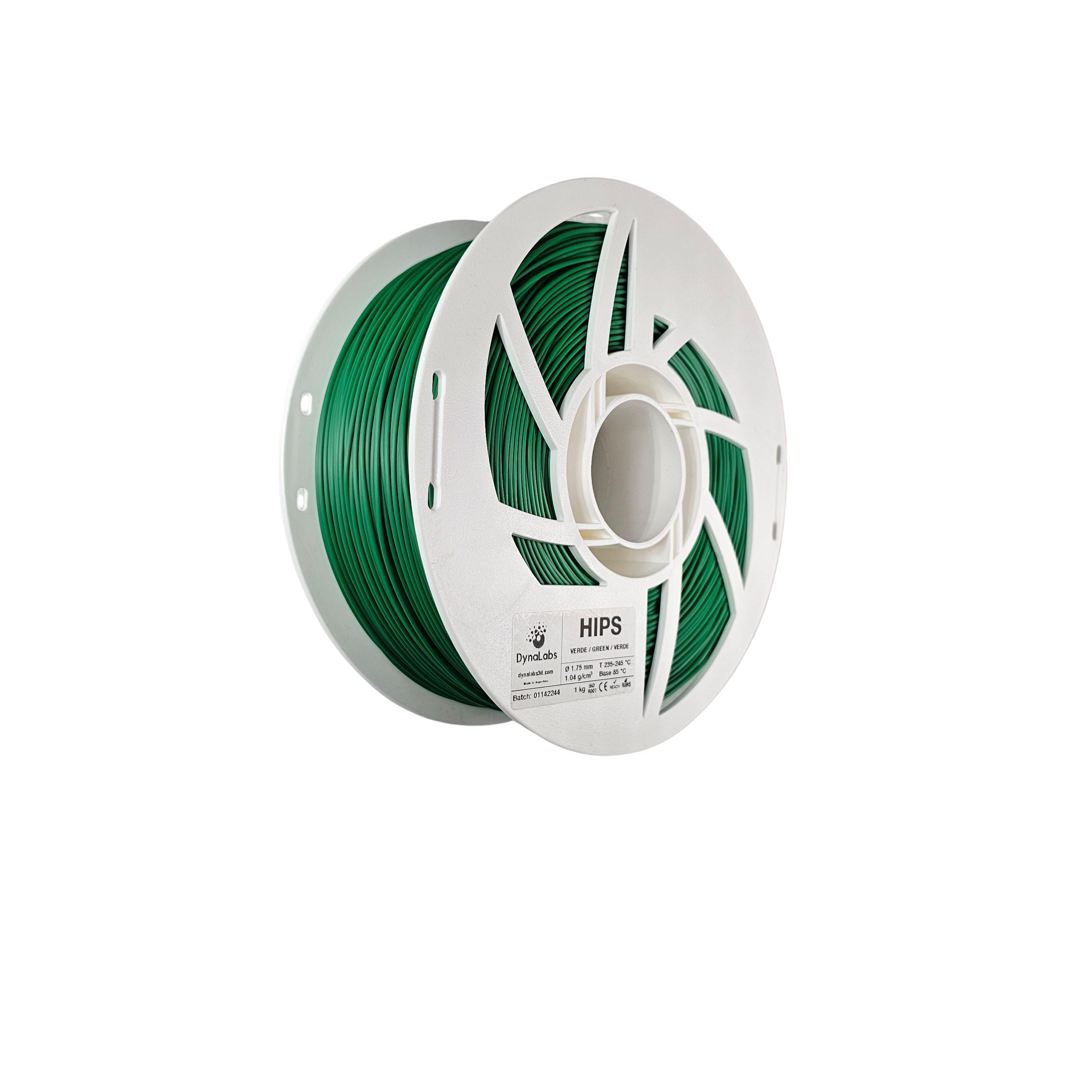 DYNALABS HIPS FILAMENT GREEN 1.75 MM X 1 KG / 2.2 LBS