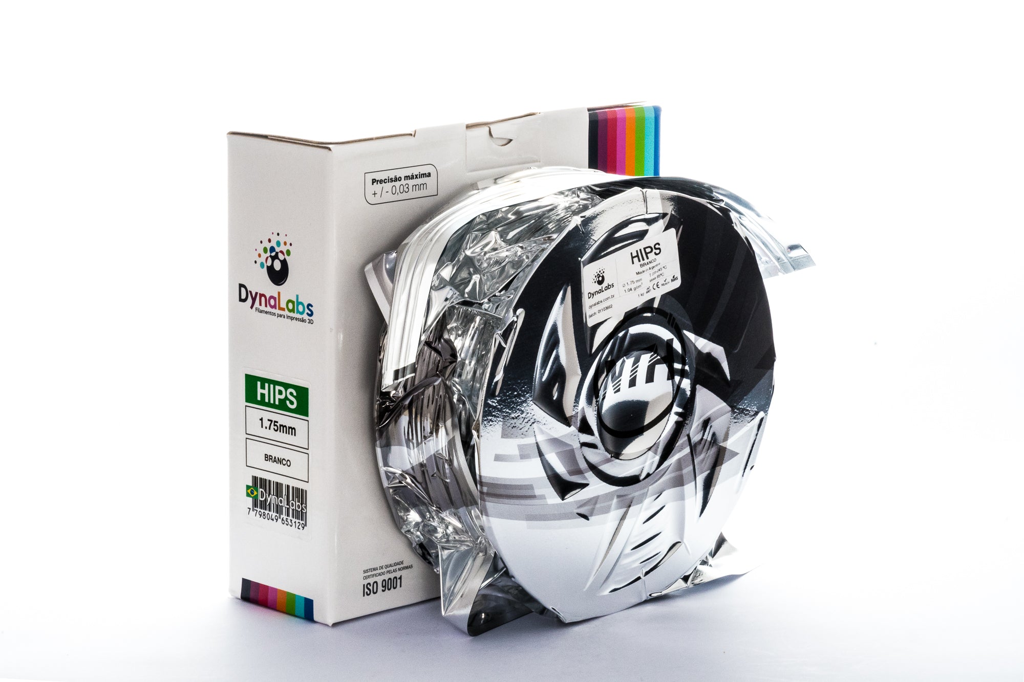 DYNALABS HIPS FILAMENT WHITE 1.75 MM X 1 KG / 2.2 LBS