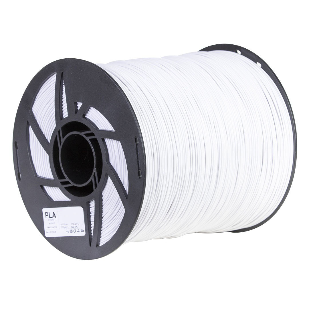 DYNALABS MEGAFILL PLA BASIC FILAMENT WHITE 1.75 MM X 4 KG / 8.8 LBS