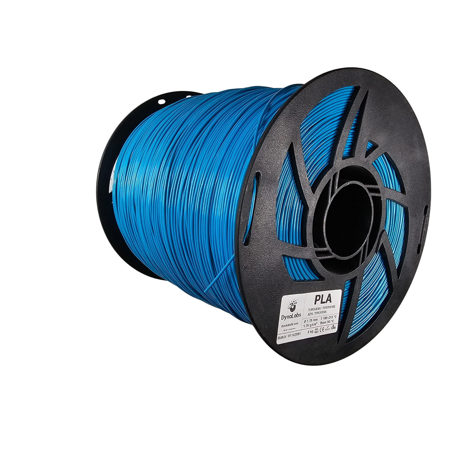 DYNALABS MEGAFILL PLA BASIC FILAMENT TURQUOISE 1.75 MM X 4 KG / 8.8 LBS