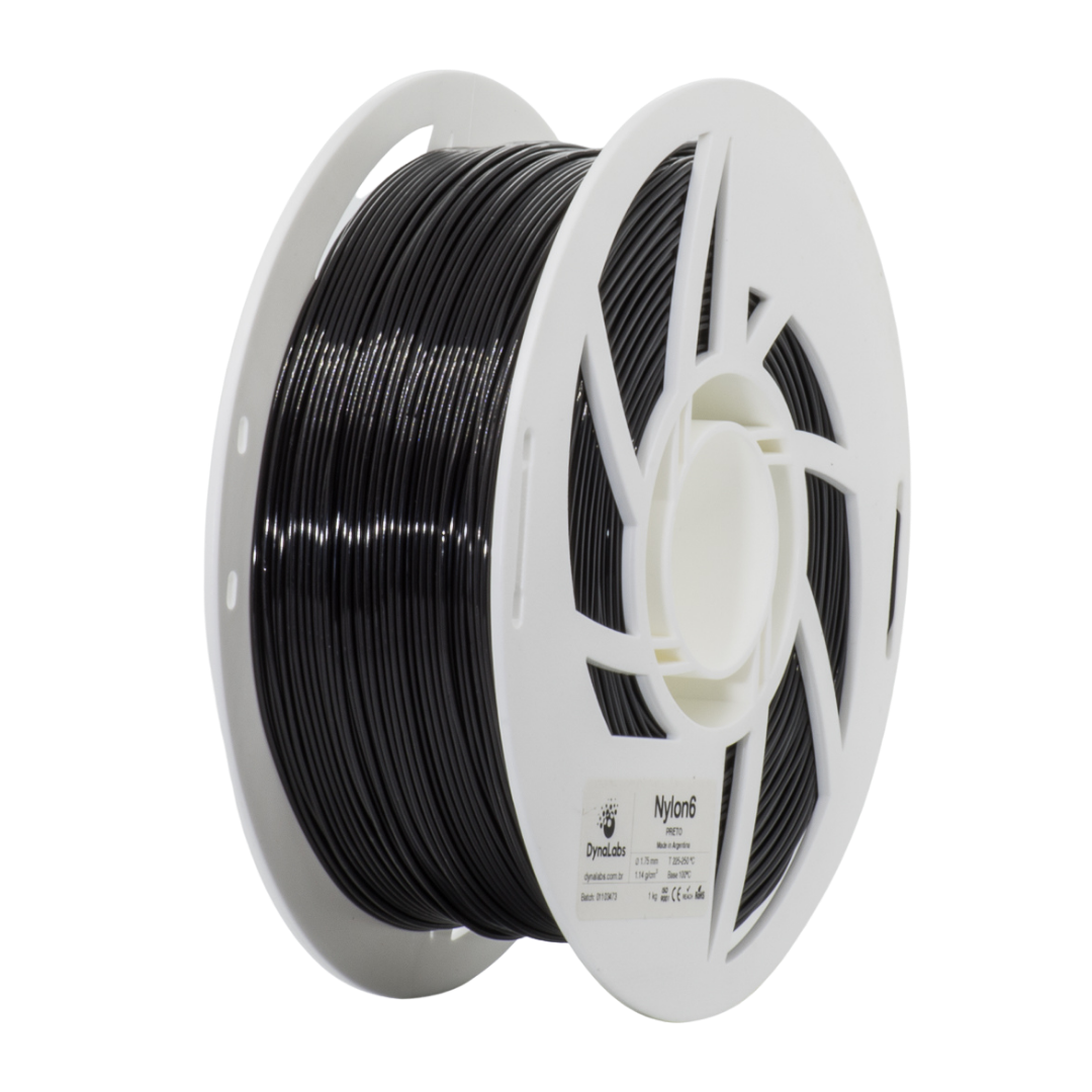 DYNALABS NYLON6 FILAMENT BLACK 1.75 MM X 1 KG / 2.2 LBS