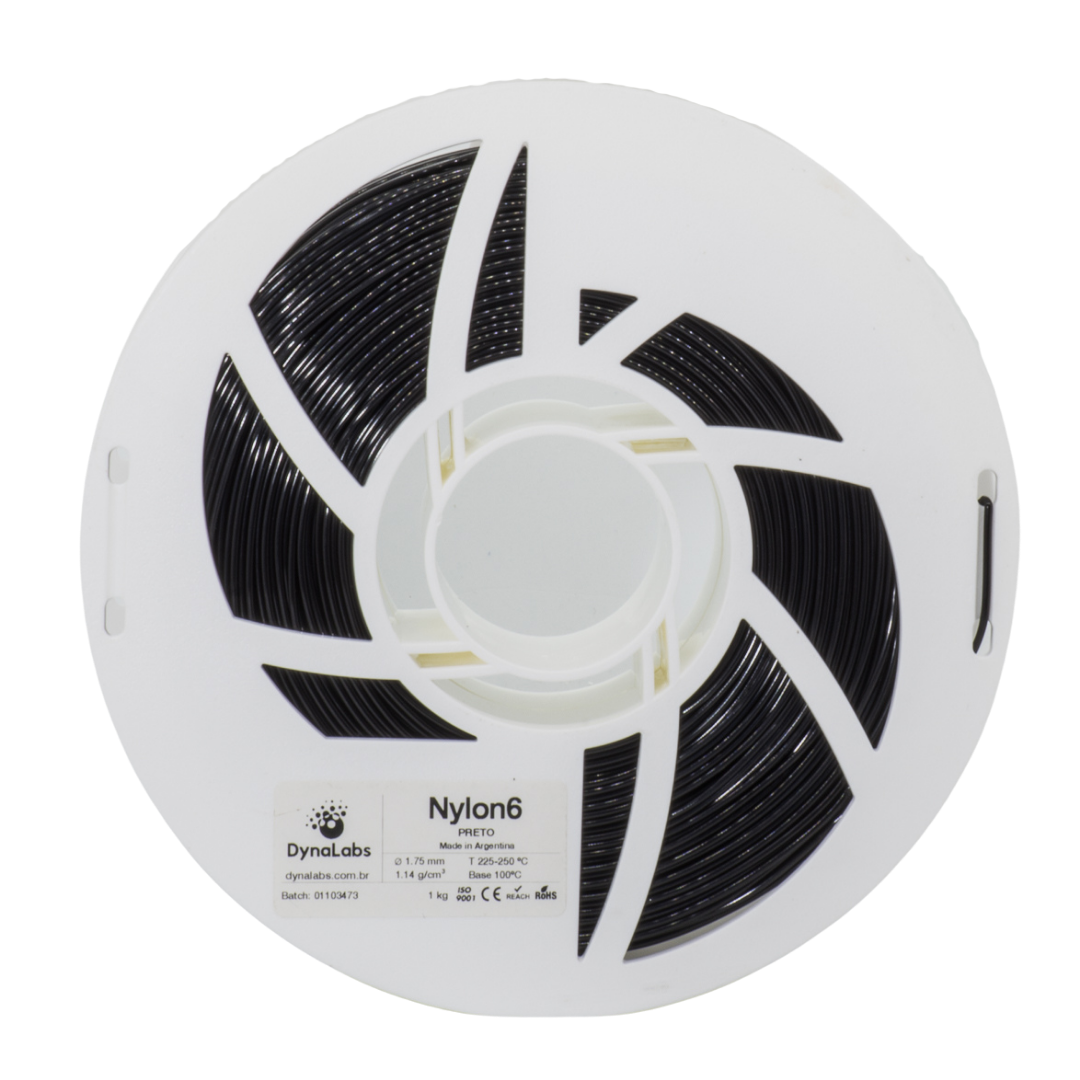 DYNALABS NYLON6 FILAMENT BLACK 1.75 MM X 1 KG / 2.2 LBS