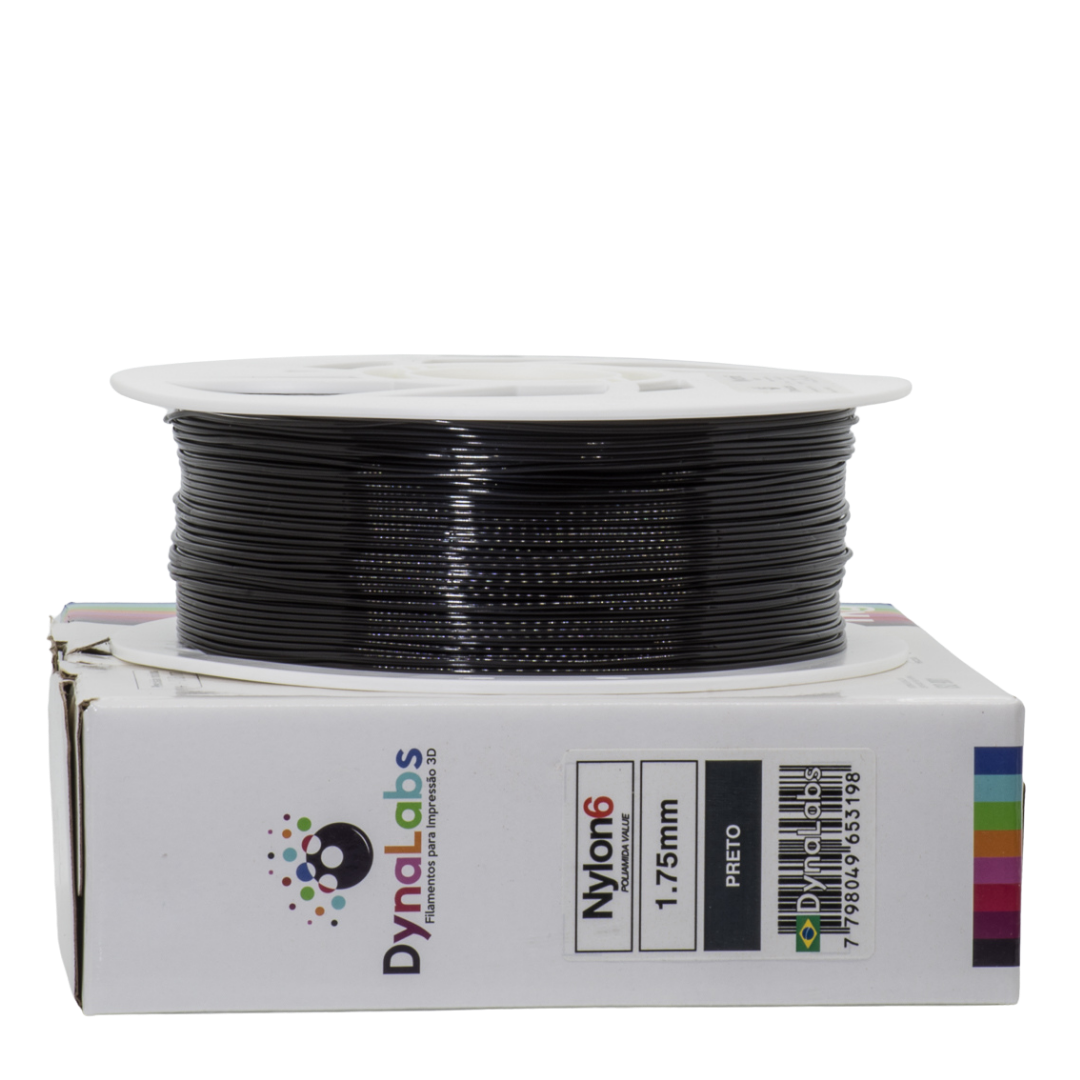 DYNALABS NYLON6 FILAMENT BLACK 1.75 MM X 1 KG / 2.2 LBS