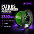 Dynalabs PETG HS Clear Green Filament MEGAFILL – 4-Spool Box 1.75mm, 4 kg ea (16 kg)