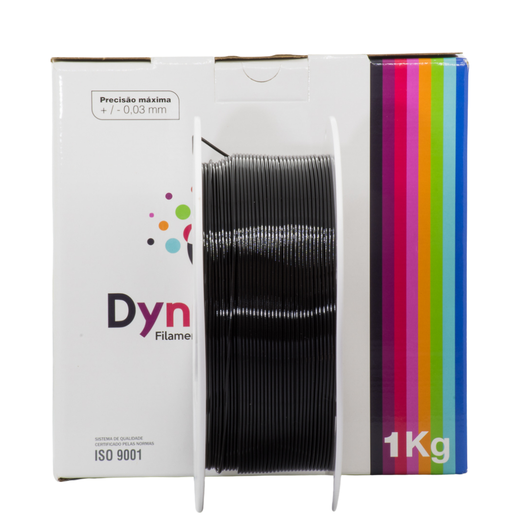DYNALABS PETG FILAMENT BLACK 1.75 MM X 1 KG / 2.2 LBS