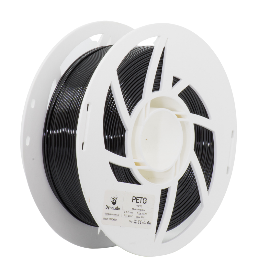 DYNALABS PETG FILAMENT BLACK 1.75 MM X 1 KG / 2.2 LBS