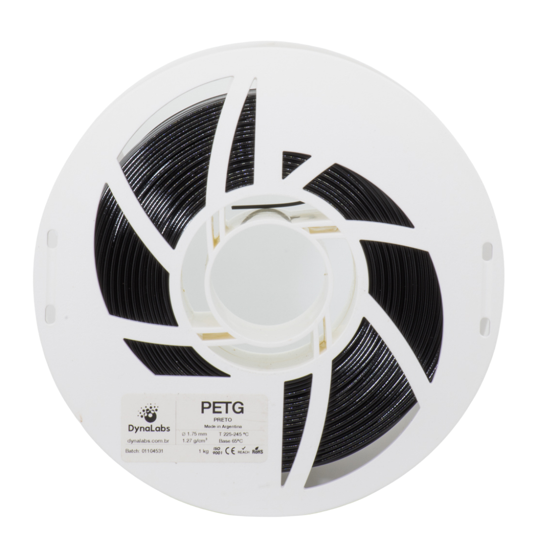 DYNALABS PETG FILAMENT BLACK 1.75 MM X 1 KG / 2.2 LBS