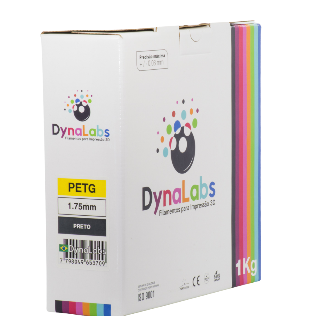 DYNALABS PETG FILAMENT BLACK 1.75 MM X 1 KG / 2.2 LBS