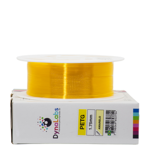 DYNALABS PETG FILAMENT CLEAR YELLOW 1.75 MM X 1 KG / 2.2 LBS