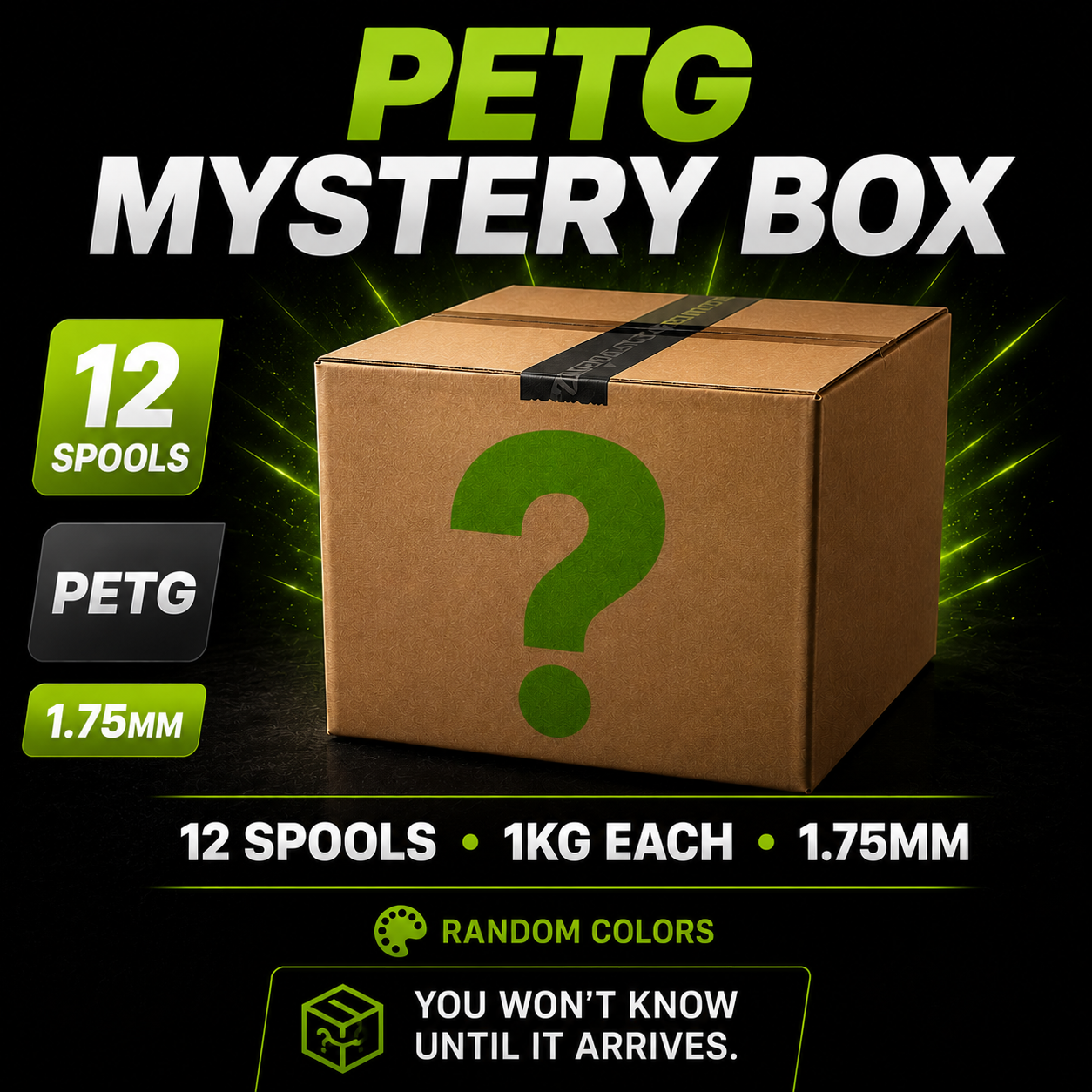 PETG HS Mystery Box – 12 Spools (1.75mm)
