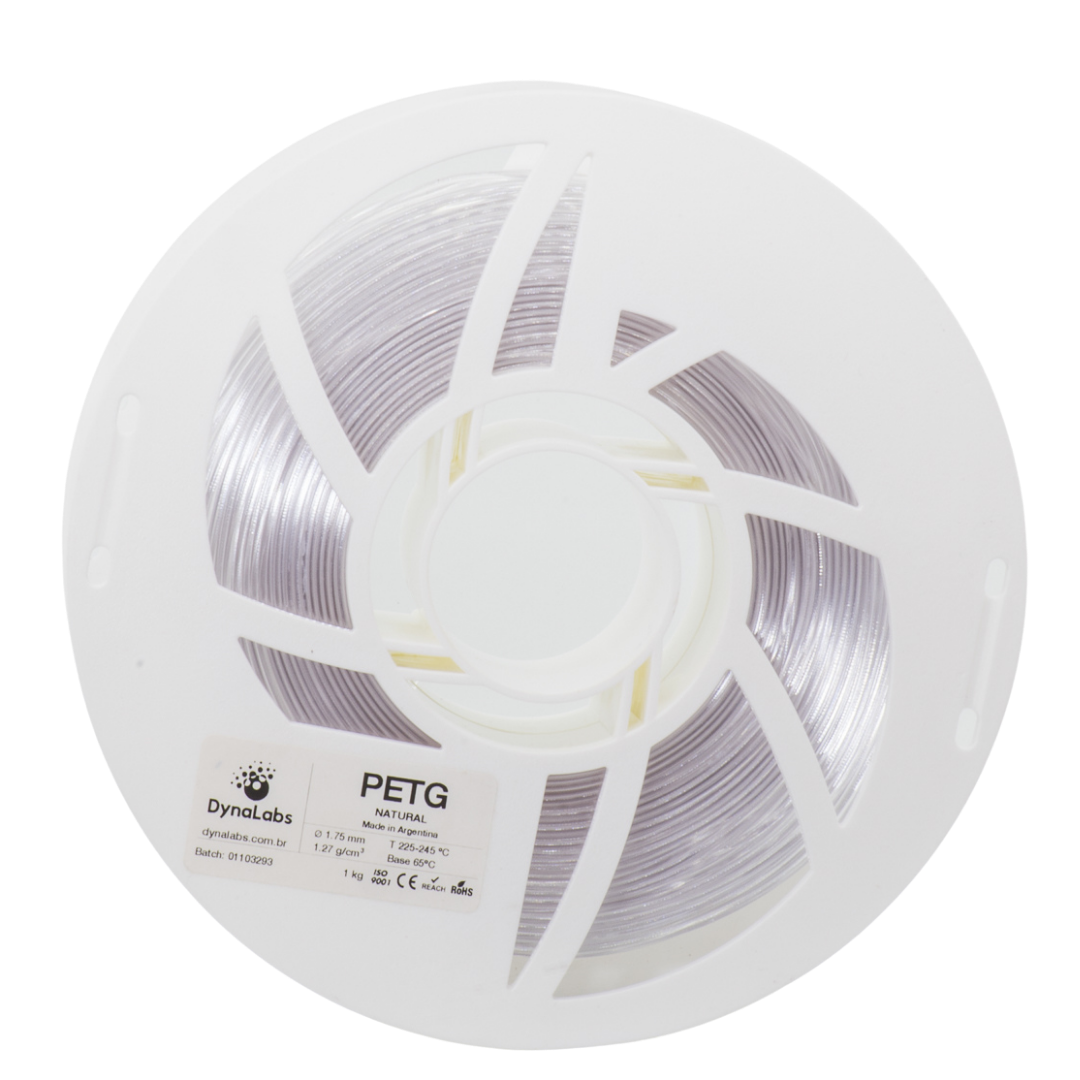 DYNALABS PETG FILAMENT NATURAL 1.75 MM X 1 KG / 2.2 LBS