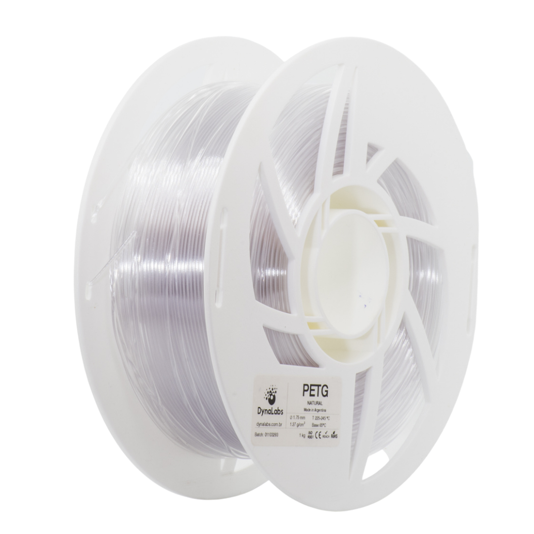 DYNALABS PETG FILAMENT NATURAL 1.75 MM X 1 KG / 2.2 LBS