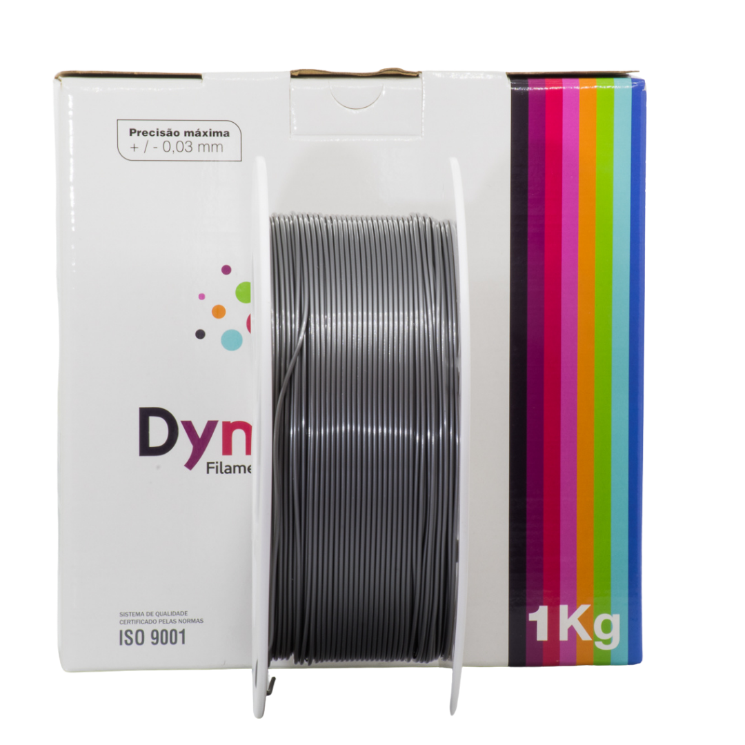 DYNALABS PETG FILAMENT SILVER GREY 1.75 MM X 1 KG / 2.2 LBS