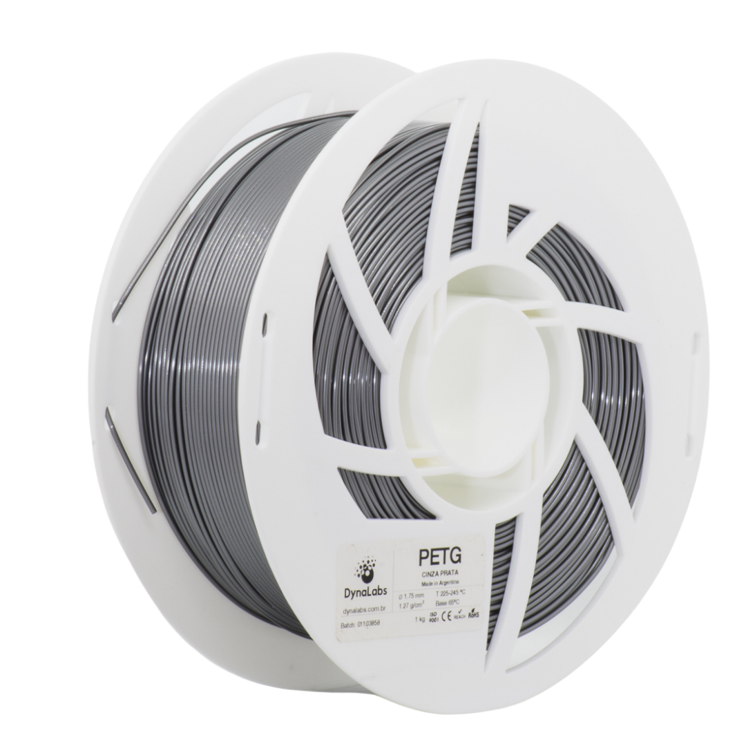 DYNALABS PETG FILAMENT SILVER GREY 1.75 MM X 1 KG / 2.2 LBS