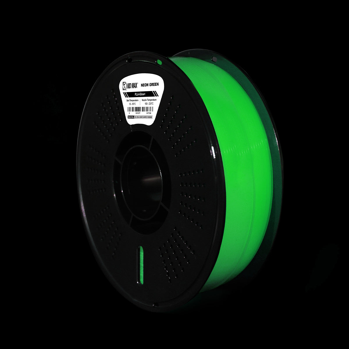 IIID Max High Speed PLA+ Filament 1.75mm 1kg – Glow In The Dark Green