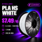 Dynalabs PLA HS White Filament – 6-Spool Box 1.75mm, 2.5 kg ea (15 kg)