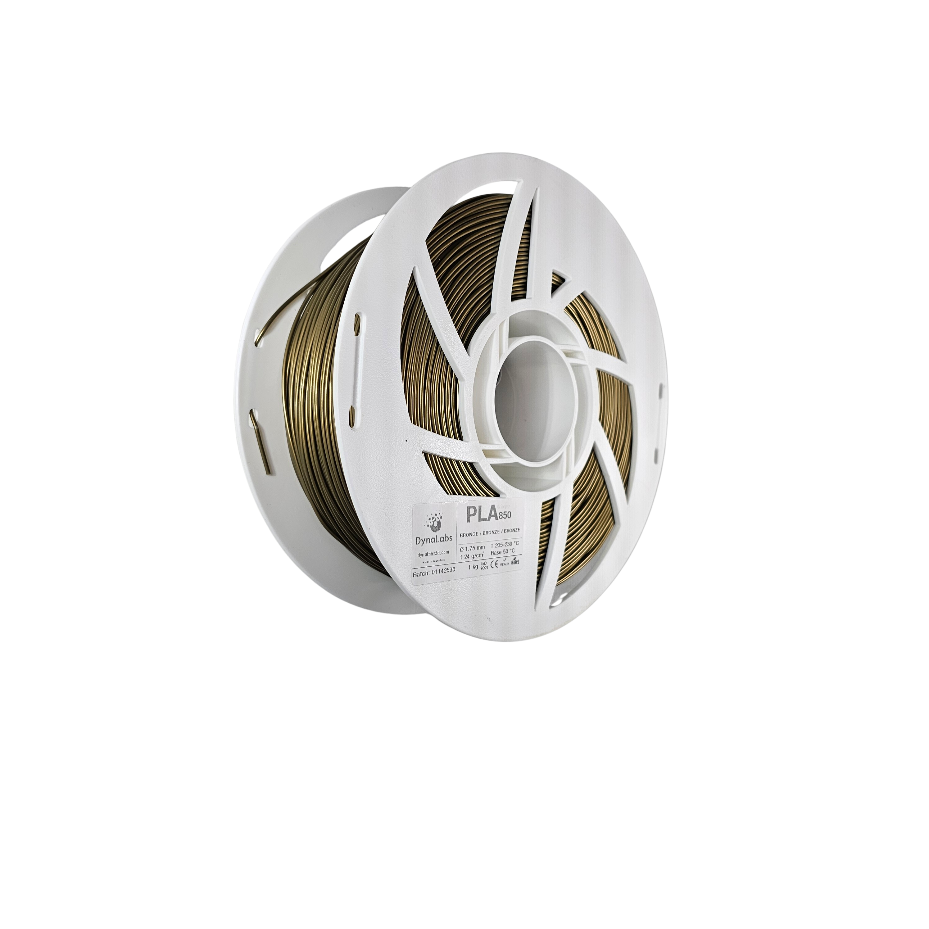 DYNALABS PLA 850 FILAMENT BRONZE 1.75 MM X 1 KG / 2.2 LBS