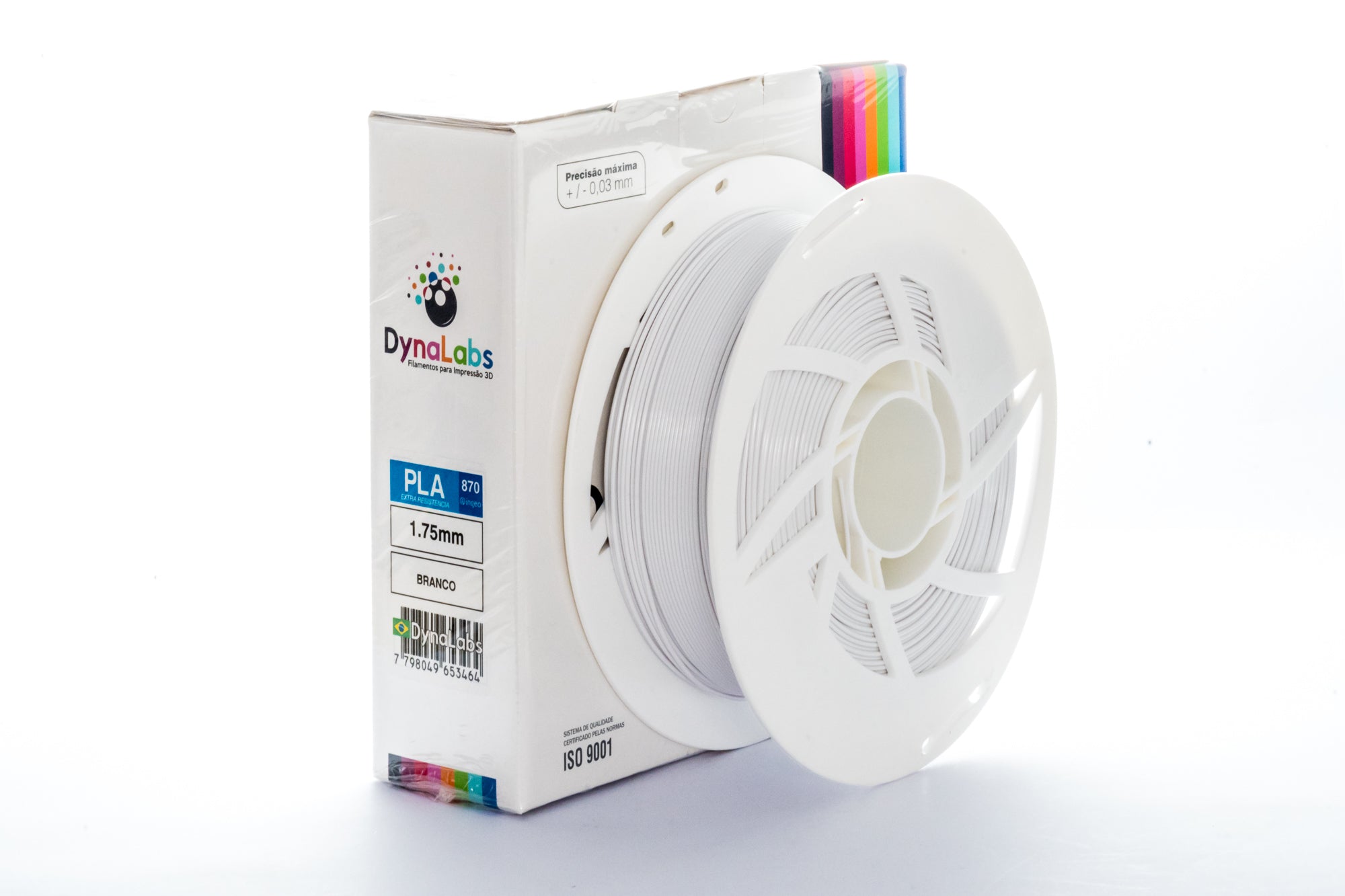 DYNALABS PLA 870 FILAMENT WHITE 1.75 MM X 1 KG / 2.2 LBS