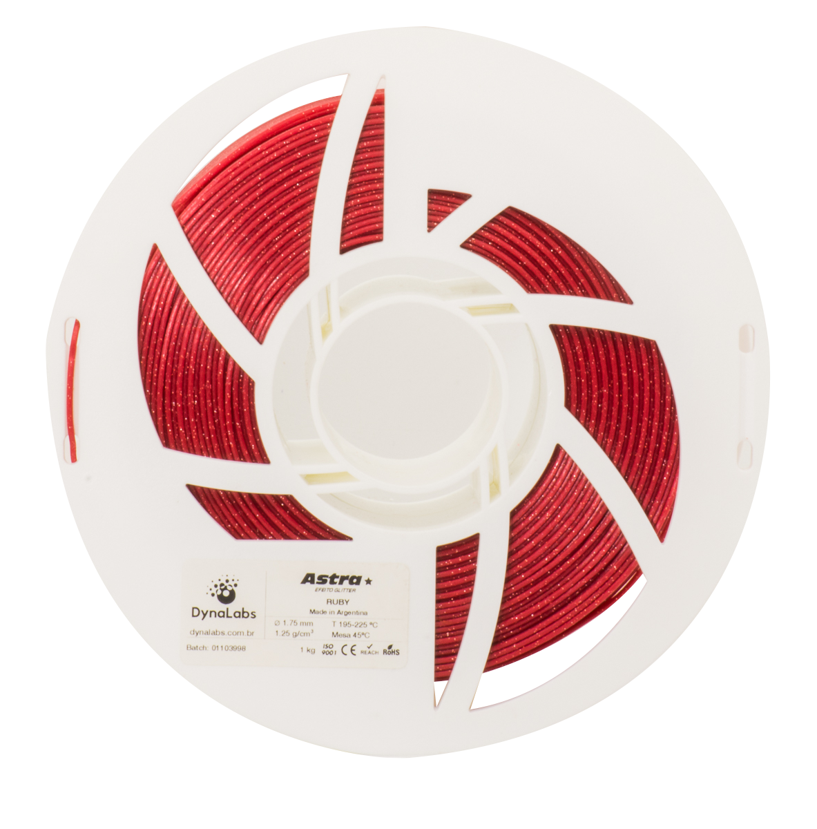 DYNALABS PLA ASTRA FILAMENT ROBY 1.75 MM X 1 KG / 2.2 LBS