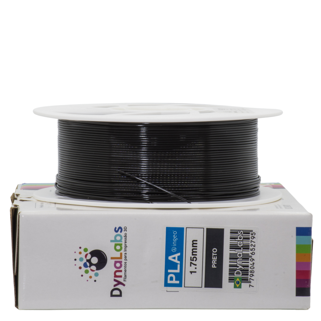 DYNALABS PLA BASIC FILAMENT BLACK 1.75 MM X 1 KG / 2.2 LBS