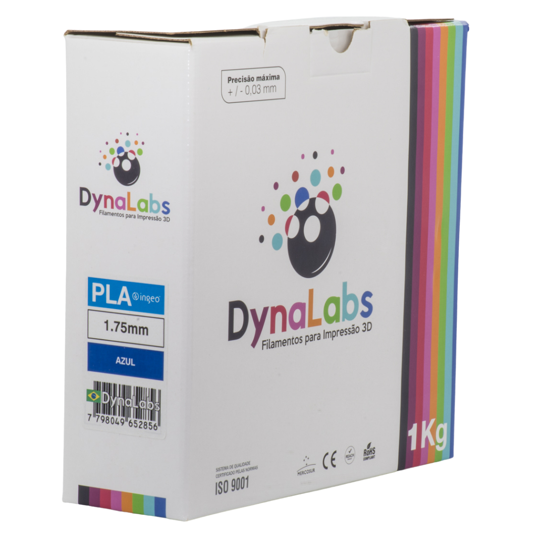 DYNALABS PLA BASIC FILAMENT BLUE 1.75 MM X 1 KG / 2.2 LBS