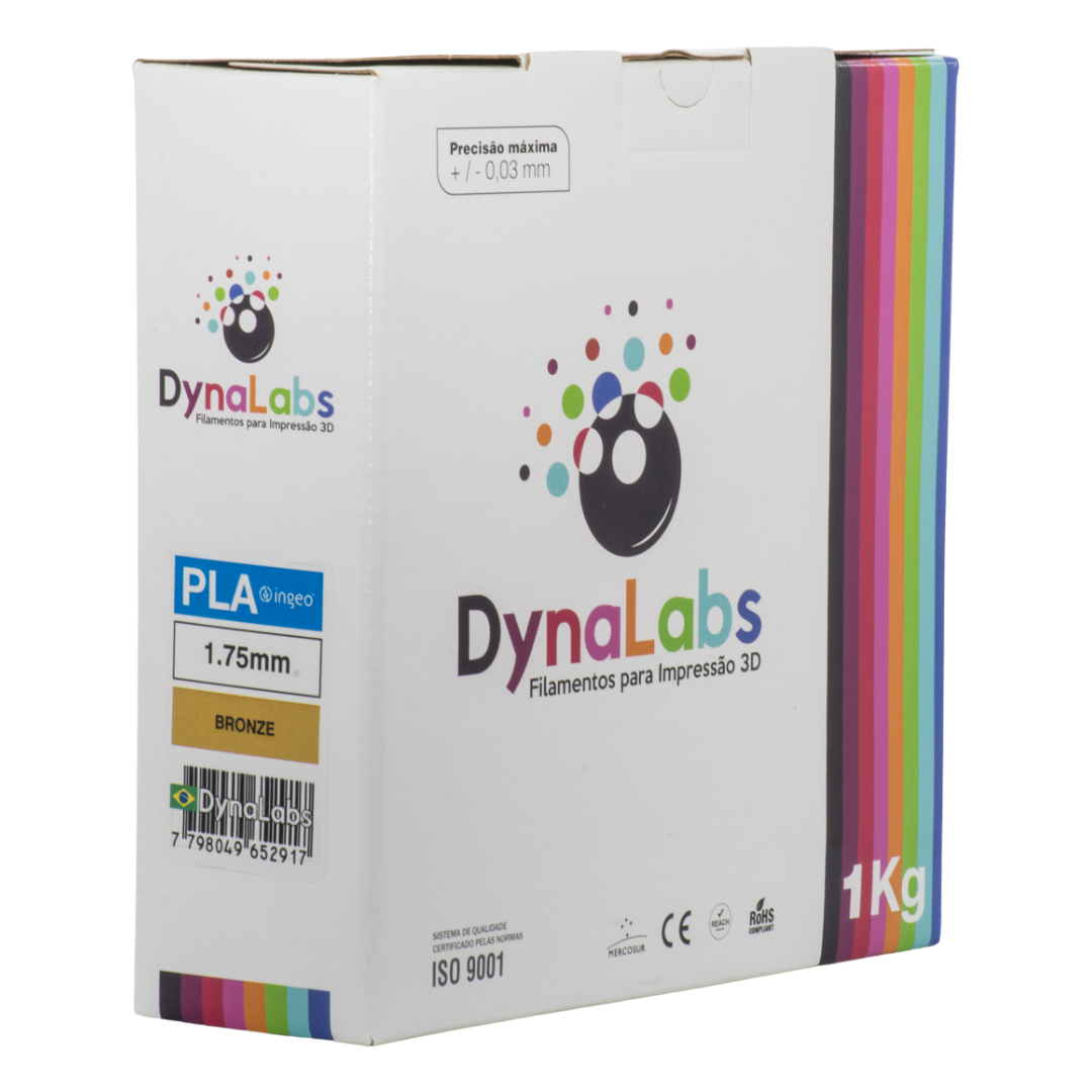 DYNALABS PLA BASIC FILAMENT BRONZE 1.75 MM X 1 KG / 2.2 LBS