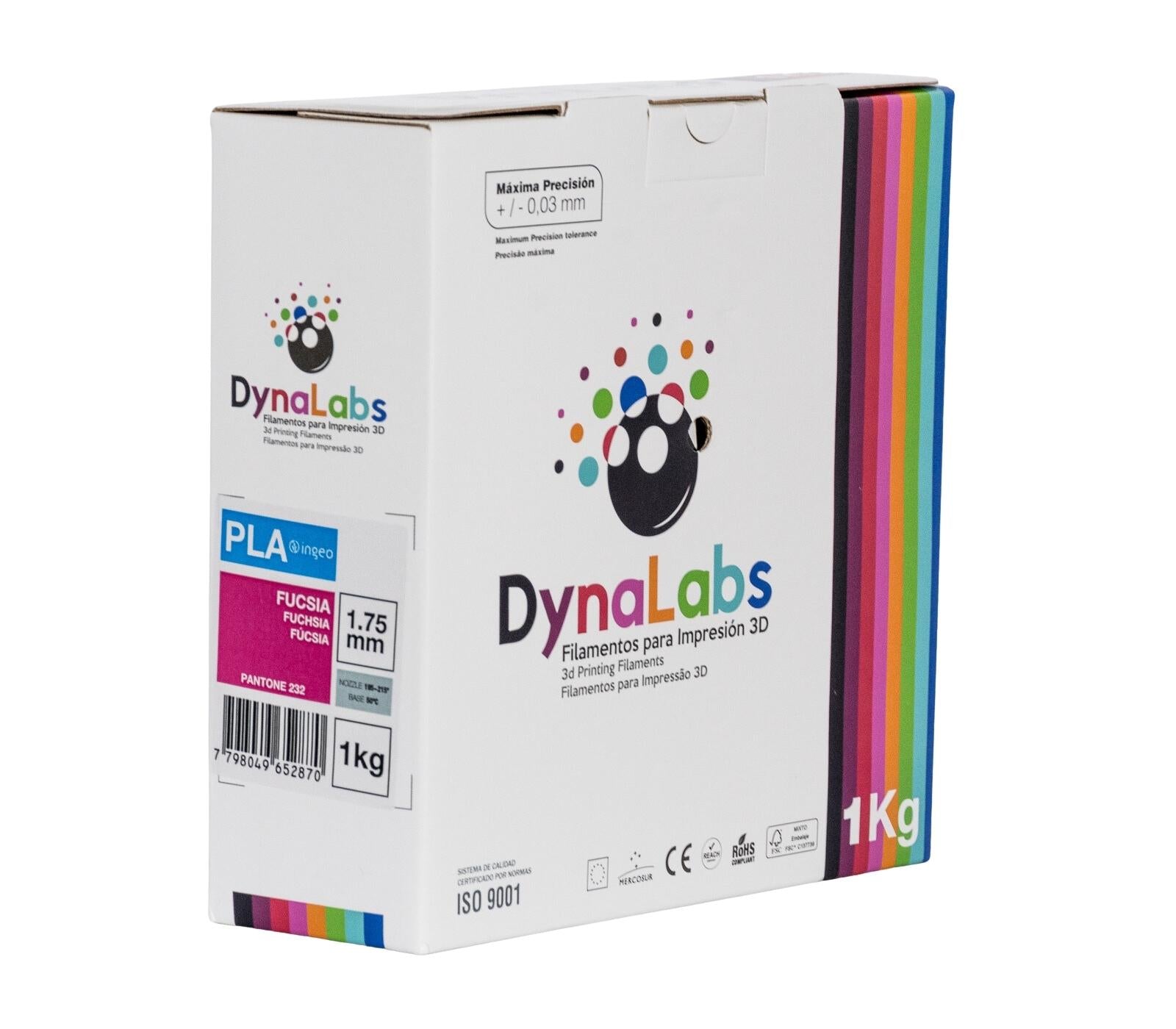 DYNALABS PLA BASIC FILAMENT FUCHSIA 1.75 MM X 1 KG / 2.2 LBS