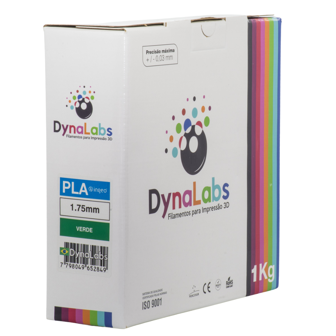DYNALABS PLA BASIC FILAMENT GREEN 1.75 MM X 1 KG / 2.2 LBS