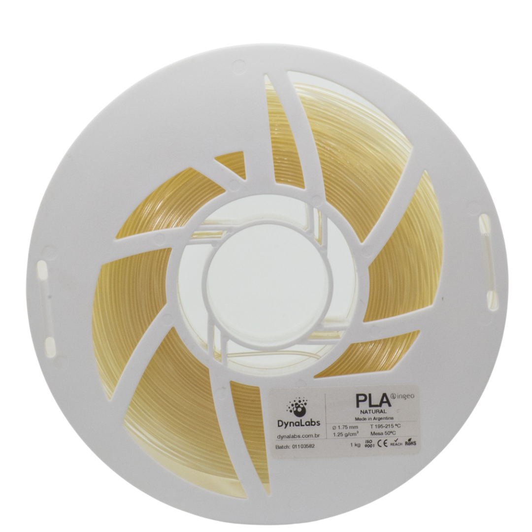 DYNALABS PLA BASIC FILAMENT NATURAL 1.75 MM X 1 KG / 2.2 LBS