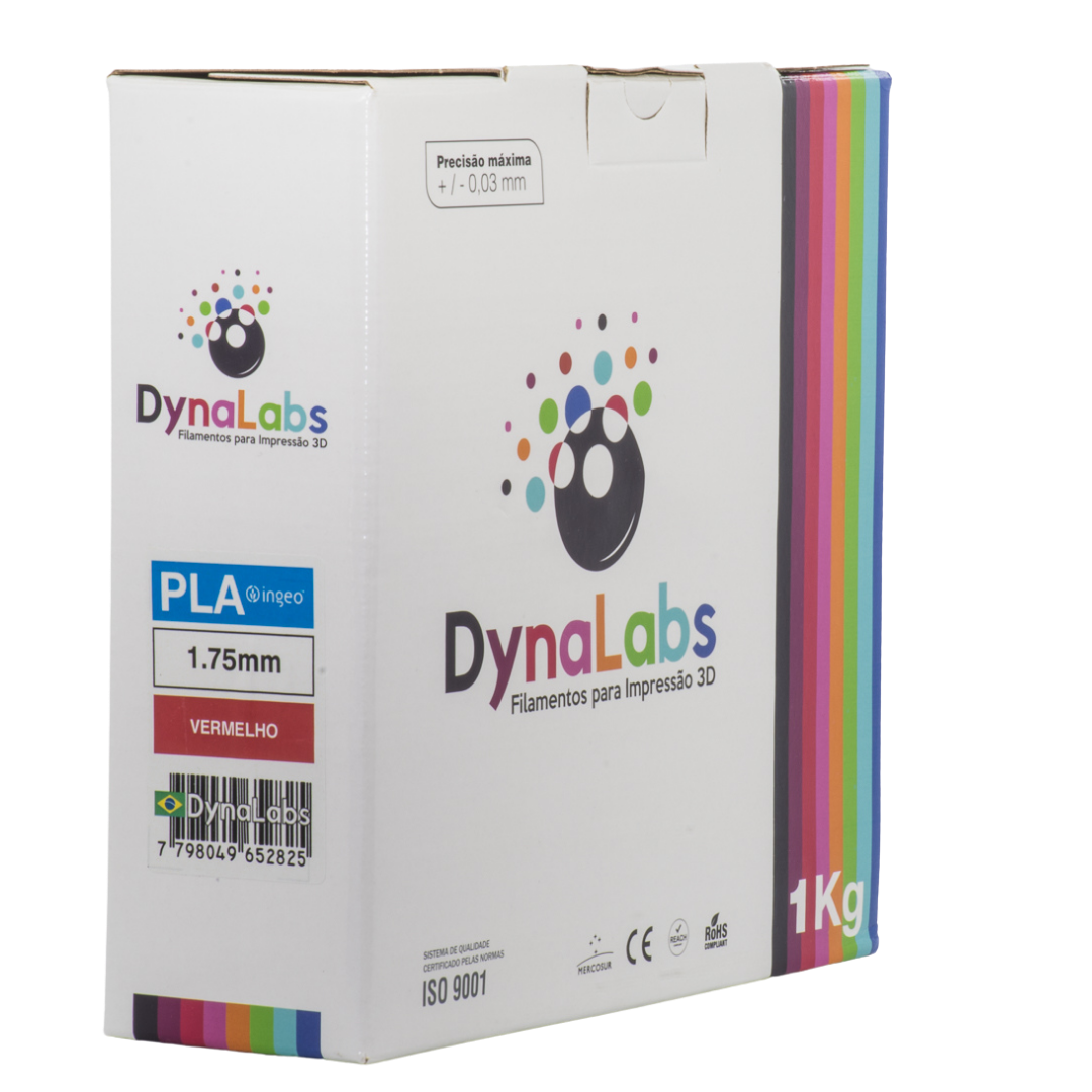 DYNALABS PLA BASIC FILAMENT RED 1.75 MM X 1 KG / 2.2 LBS