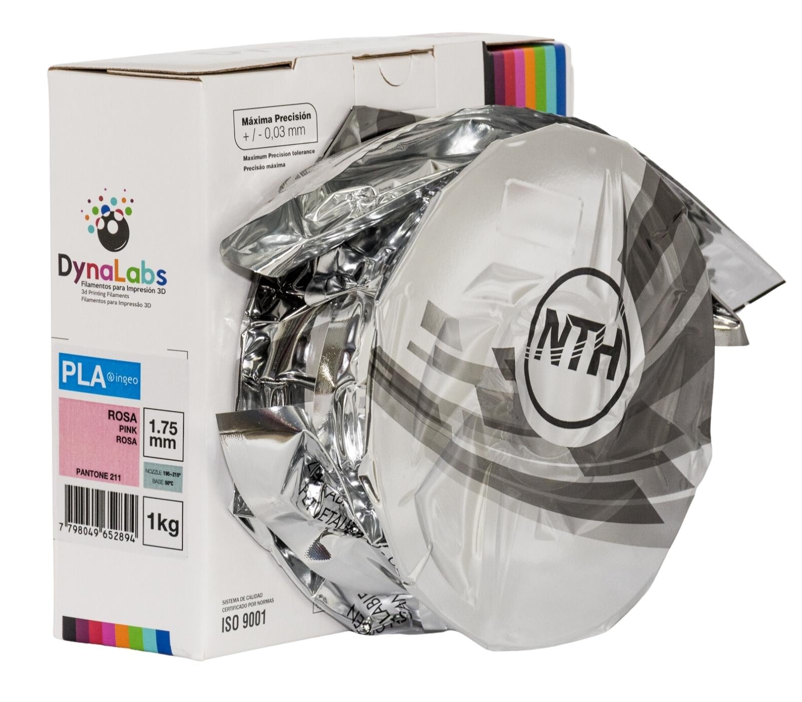 DYNALABS PLA BASIC FILAMENT ROSE 1.75 MM X 1 KG / 2.2 LBS